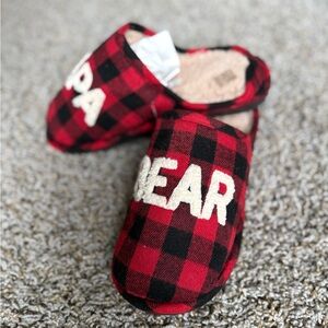 Cozy Red Plaid Men Slippers
